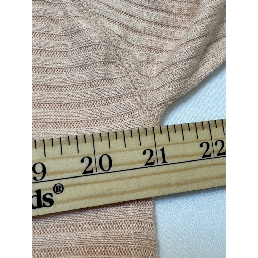 We The Free Free People Lover Pink Peach Ribbed Cowl Neck Tunic Top XS Open Back - Picture 6 of 8